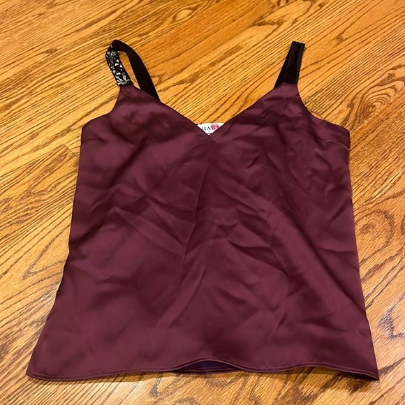 CAMI Woman’s Purple Silk Sleeveless Top Size M - Picture 1 of 5